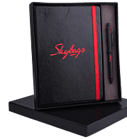 Laser Engrave Color Notebook with Metal Highlight