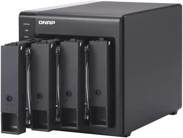 QNAP TR-004 4 Bay USB Type-C Direct Attached Storage (DAS) with hardware RAID (Diskless) 4 Bay Diskless