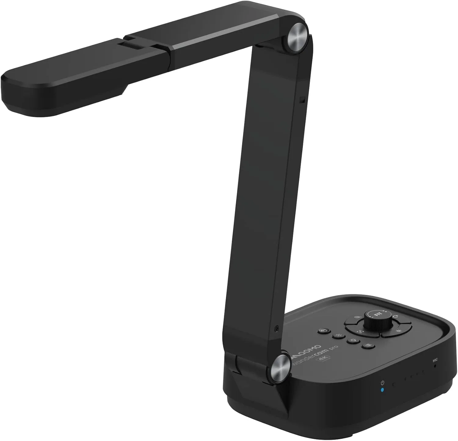 QPC100S 4K USB 13MP Portable Document Camera, with Mic, LED Light,Auto Focus, HDMI/USB Plug and Play, Compatible with Mac OS, Windows, Chromebook Compatible for Live Demo and Document Scanning