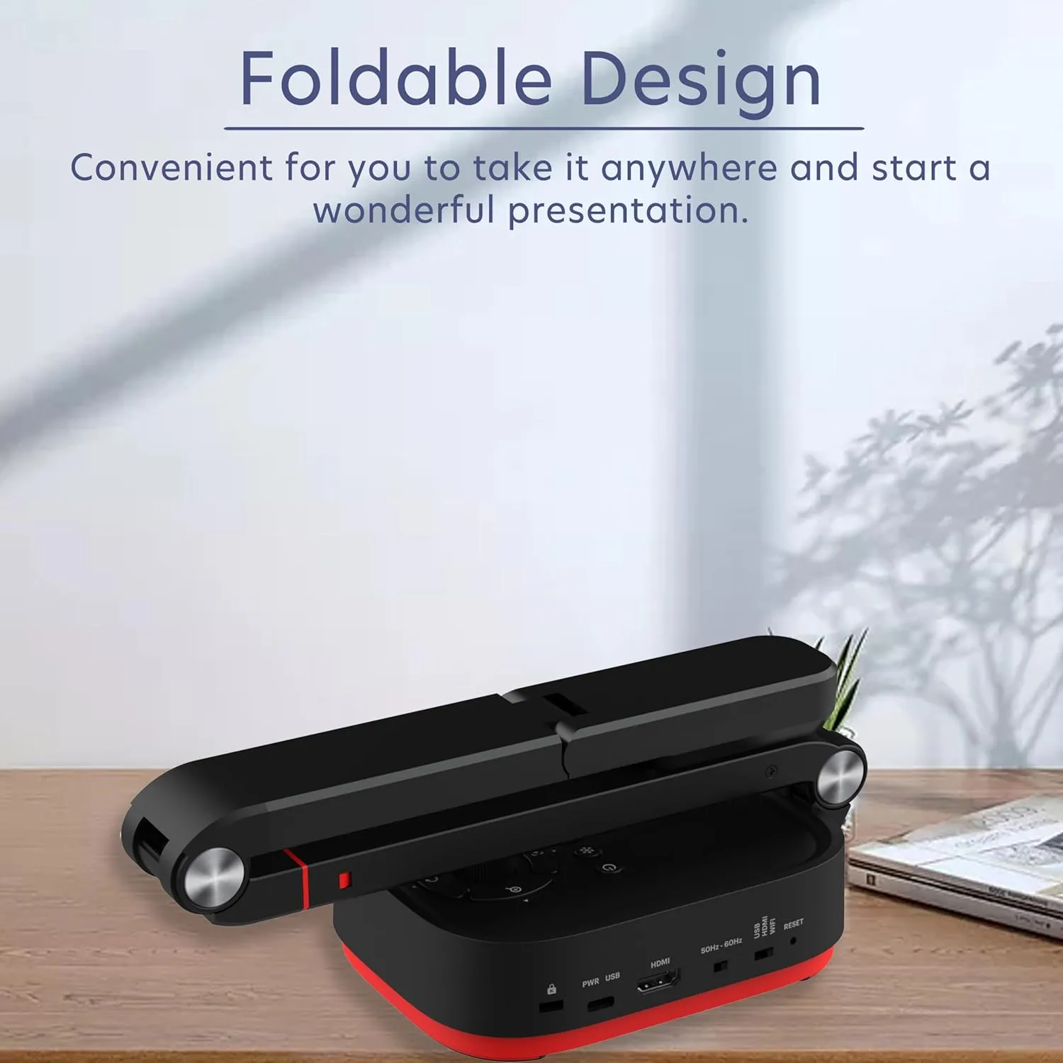 QPC100W Wireless 4K UHD Document Camera, WiFi/HDMI/USB Plug & Play, Compatible Mac OS, Windows, Chromebook Compatible for Live Demo,Web Meeting and Document Scanning