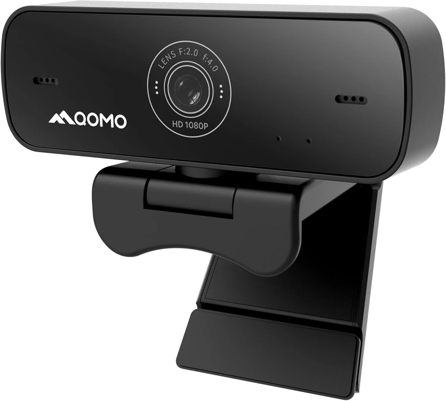 QWC 004 Full HD 1080p Webcam with Microphone, 180° Rotatable, USB Plug and Play, Streaming Camera for PC/Mac/Laptop, Zoom/Skype/Facetime/Meetings