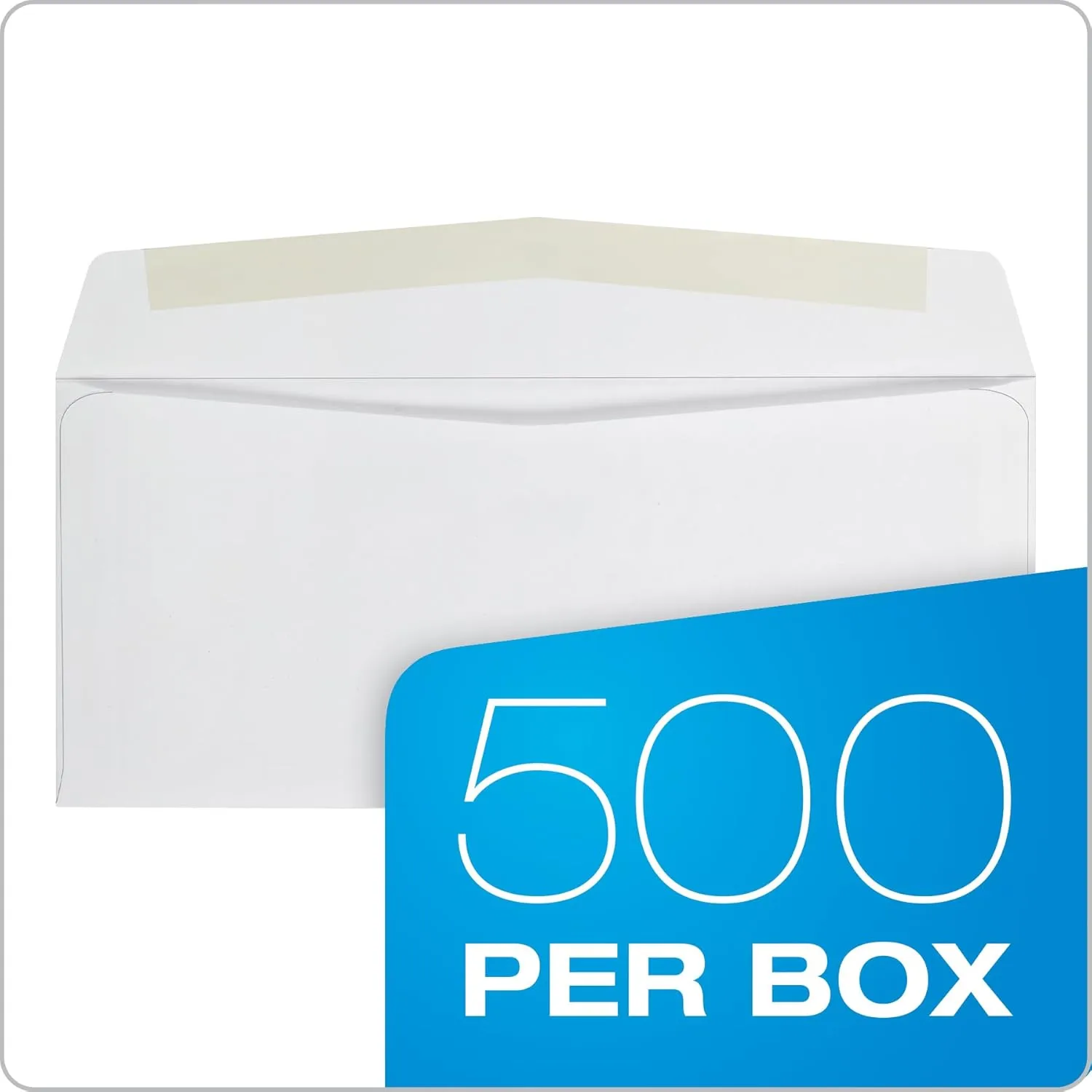 Quality Park #10 Envelopes, Letter Size White Mailing Envelopes, 4-1/8x9-1/2 Inch, No Window Business Envelopes, Gummed Closure, 500/Box (QUA90020) 4-1/8 x 9-1/2 Envelopes
