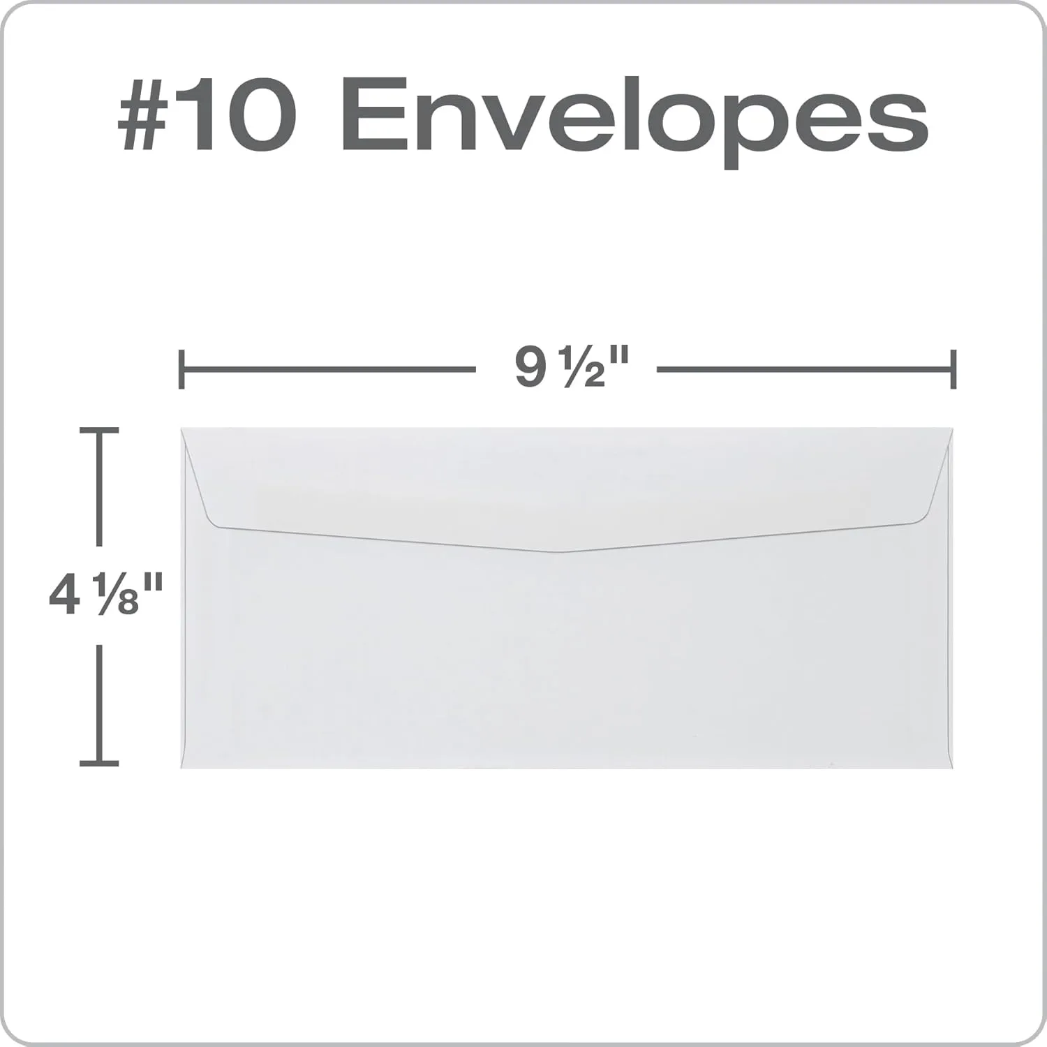 Quality Park #10 Envelopes, Letter Size White Mailing Envelopes, 4-1/8x9-1/2 Inch, No Window Business Envelopes, Gummed Closure, 500/Box (QUA90020) 4-1/8 x 9-1/2 Envelopes