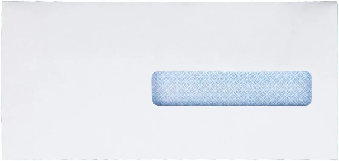 Quality Park Healthcare Claim Form #10 1/2 Envelopes, 1 Window, CMS-1500, Self Seal, Privacy Security Tint, 4-1/2 x 9-1/2 Inches, 24 lb White, 500/Box (QUA21438)
