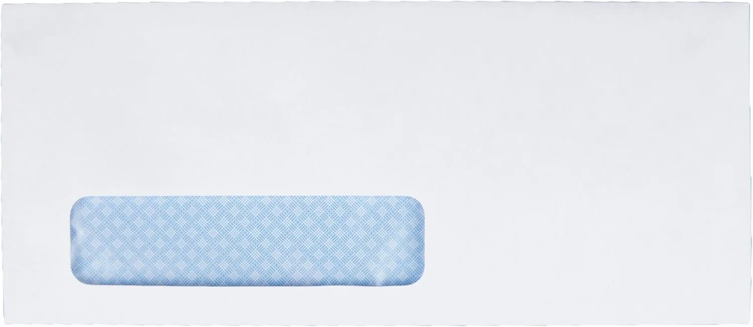 Quality Park #10 Window Envelopes, Redi-Strip, White, 500/Box (69222)
