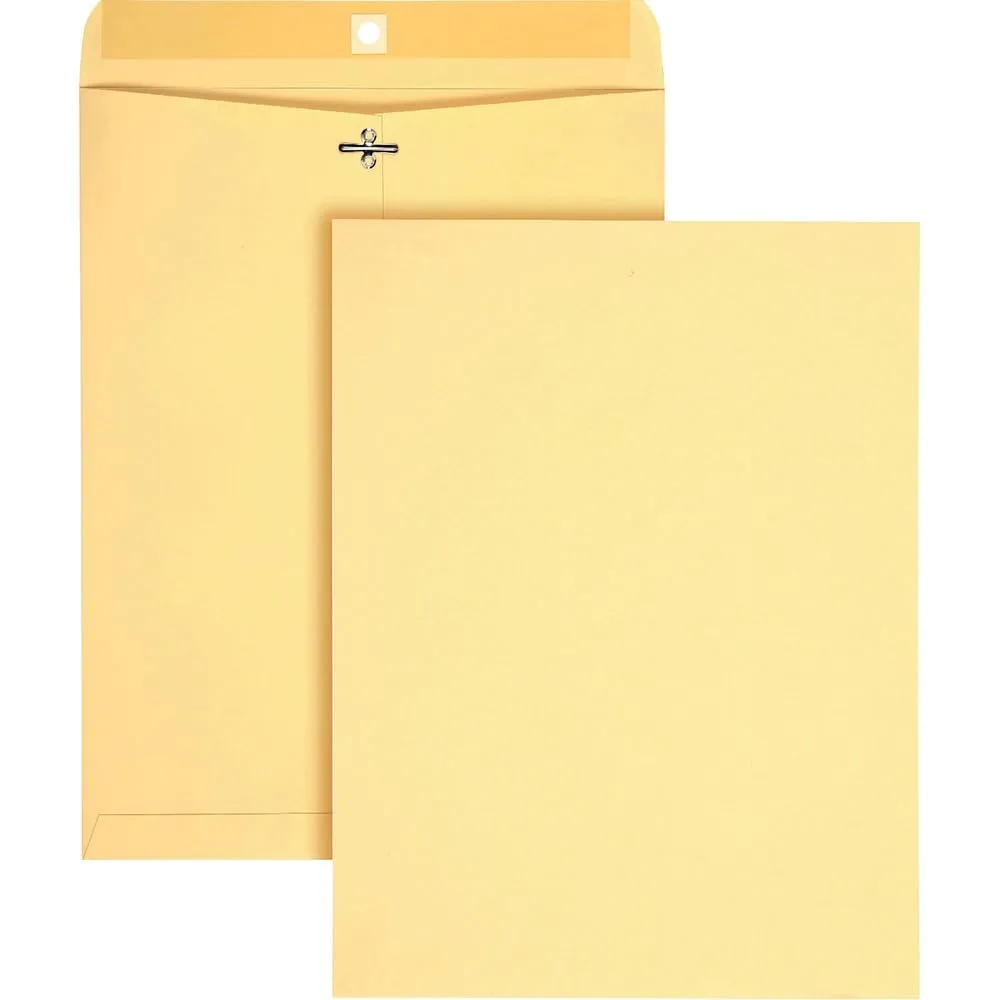 Quality Park 10 x 13 Heavy-Duty Clasp Envelopes, 100/Box