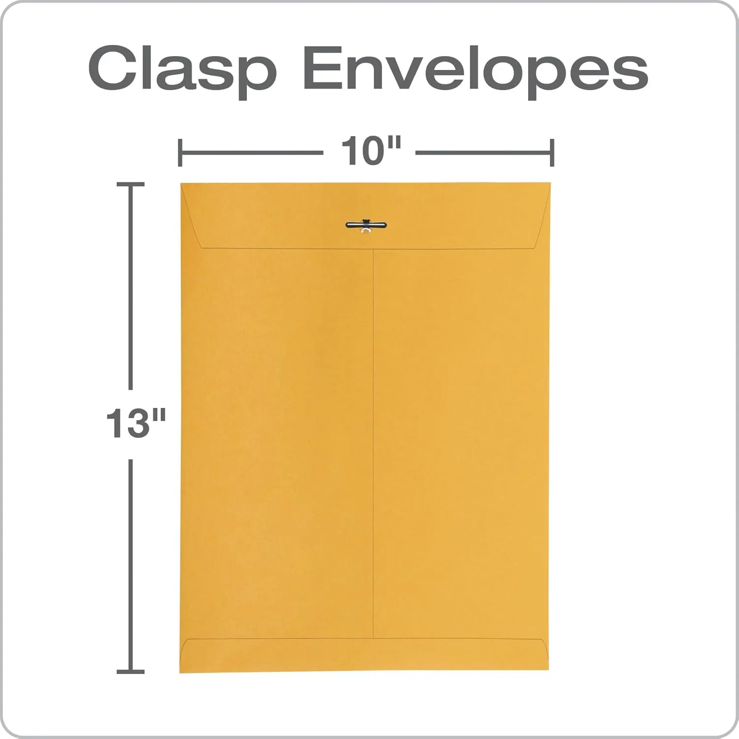 Quality Park Clasp Envelopes, 28 lb Kraft, 100/Box