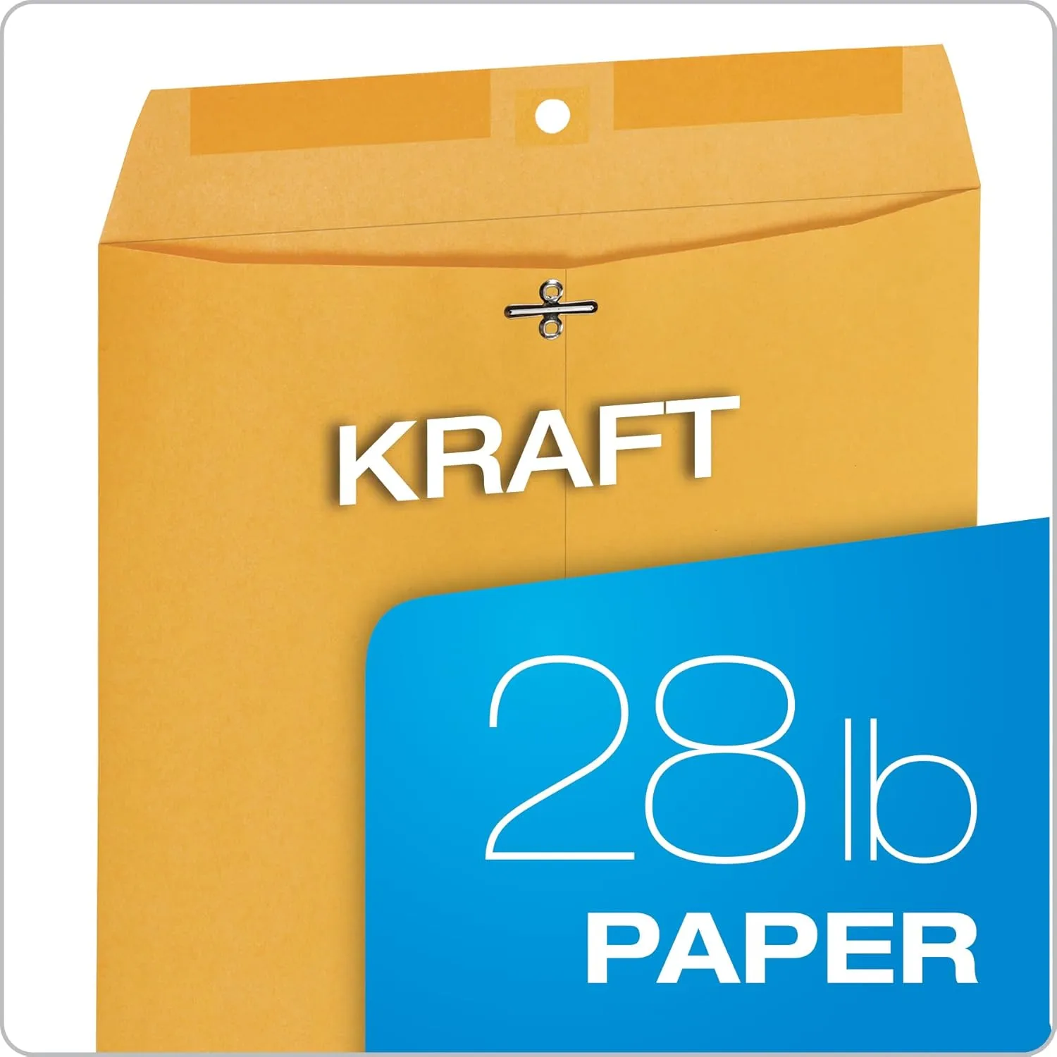 Quality Park Clasp Envelopes, 28 lb Kraft, 100/Box