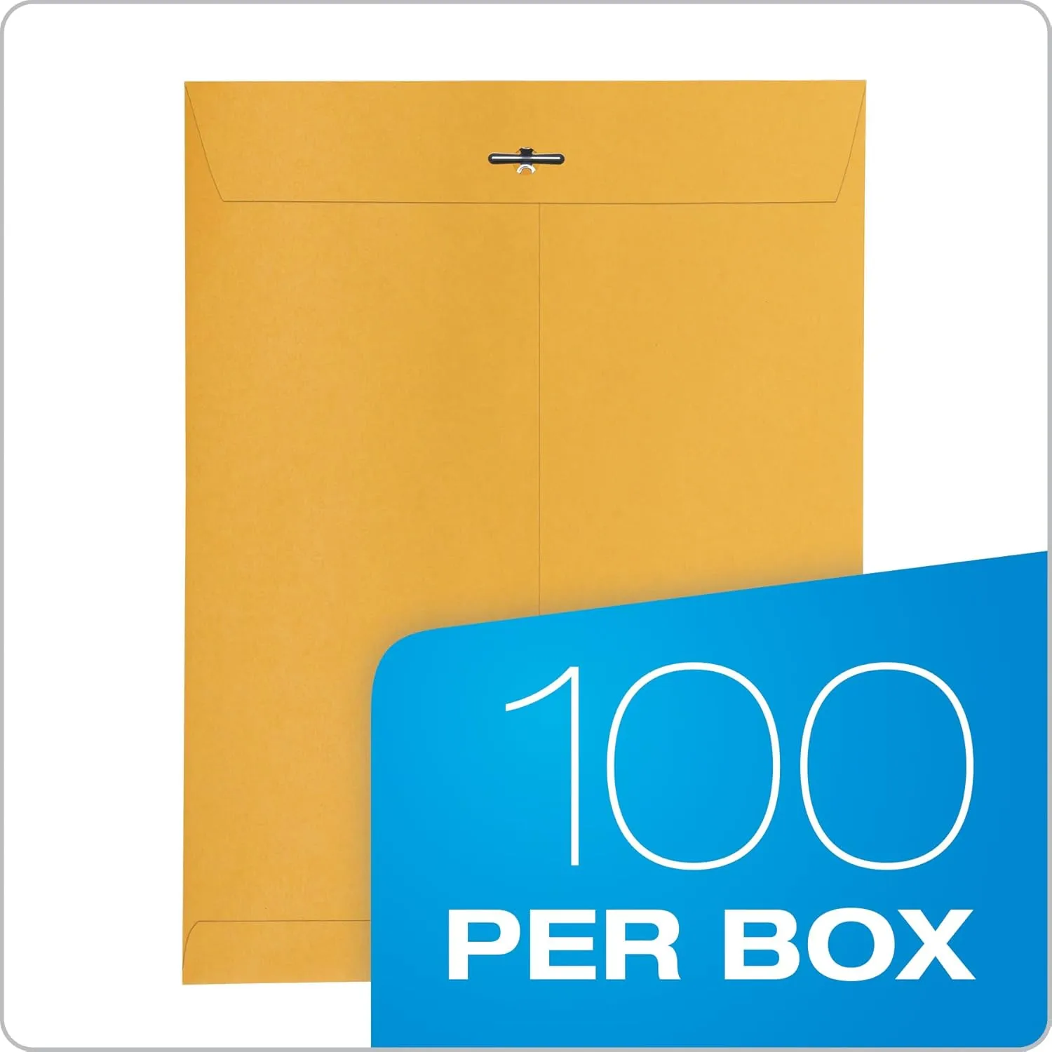 Quality Park Clasp Envelopes, 28 lb Kraft, 100/Box