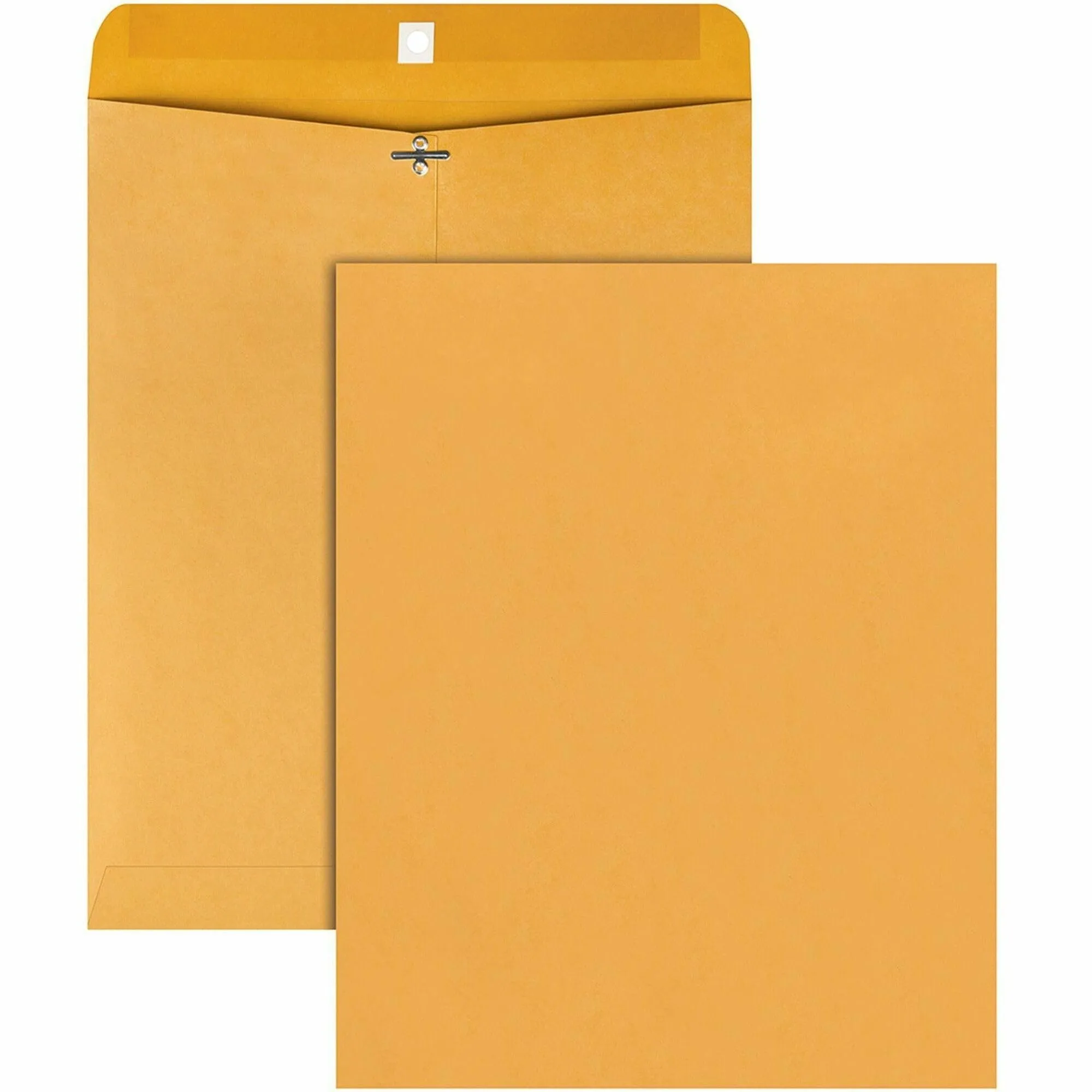 Quality Park Gummed Kraft Clasp Envelopes, 28 lb Kraft