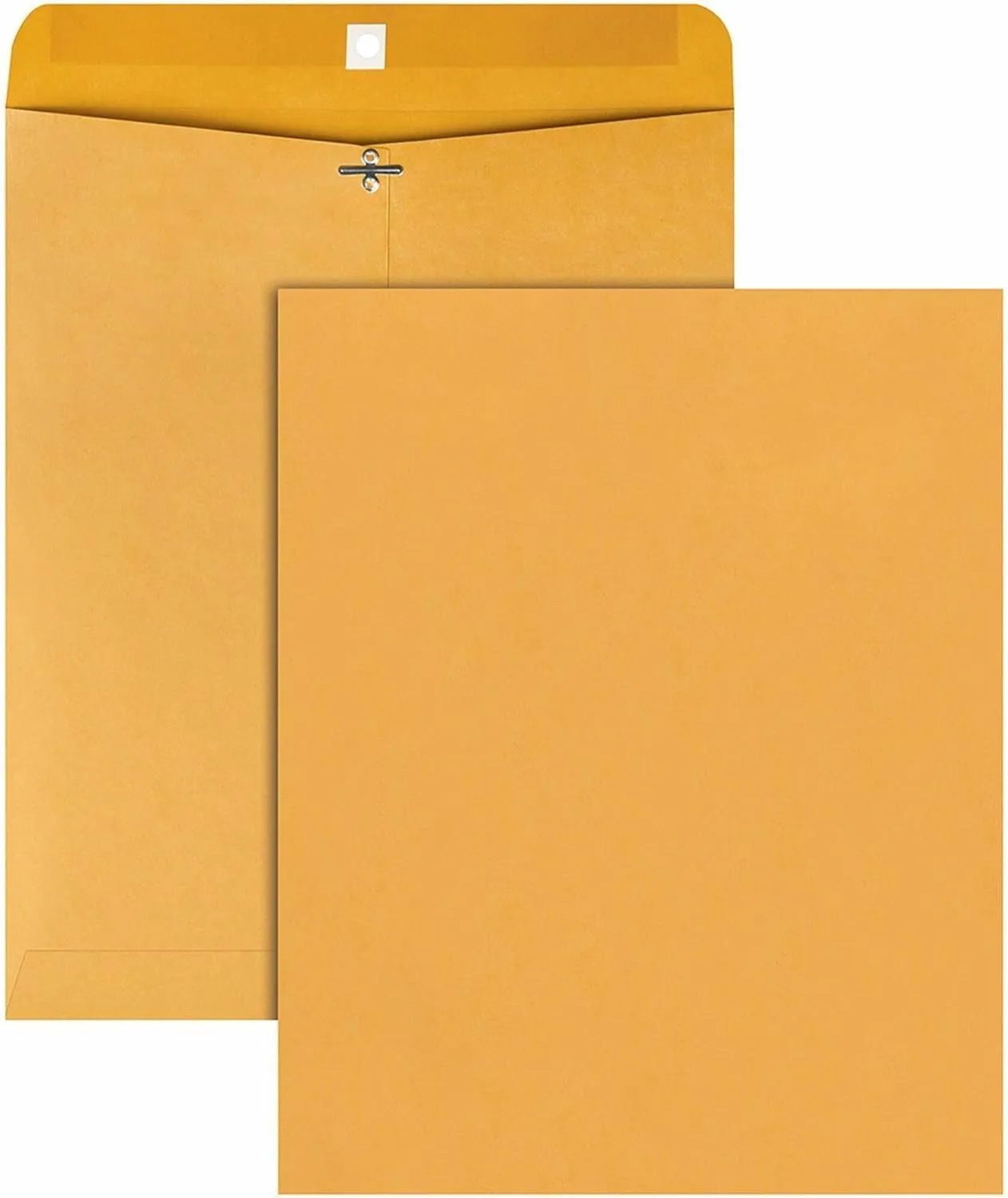 Quality Park Gummed Kraft Clasp Envelopes, 28 lb Kraft