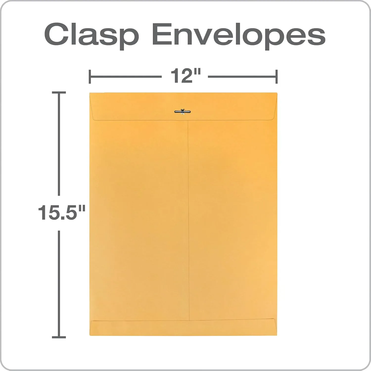 Quality Park Clasp Envelopes, Kraft, 32 lb