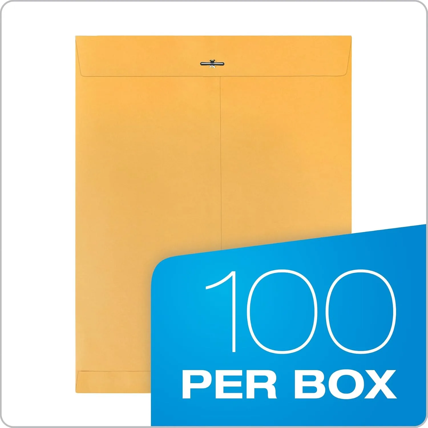 Quality Park Clasp Envelopes, 28 lb Kraft, 100/Box