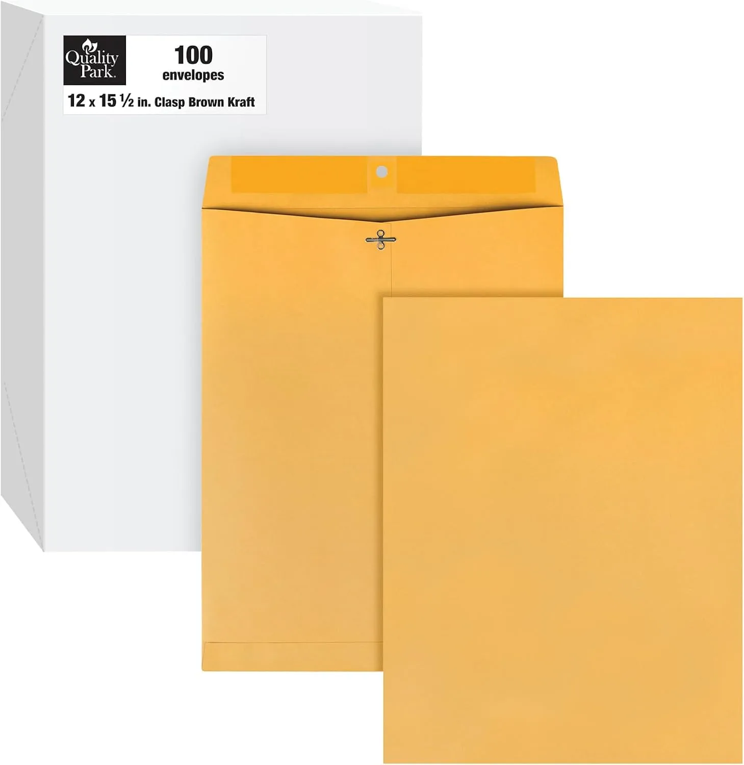 Quality Park Clasp Envelopes, Kraft, 32 lb