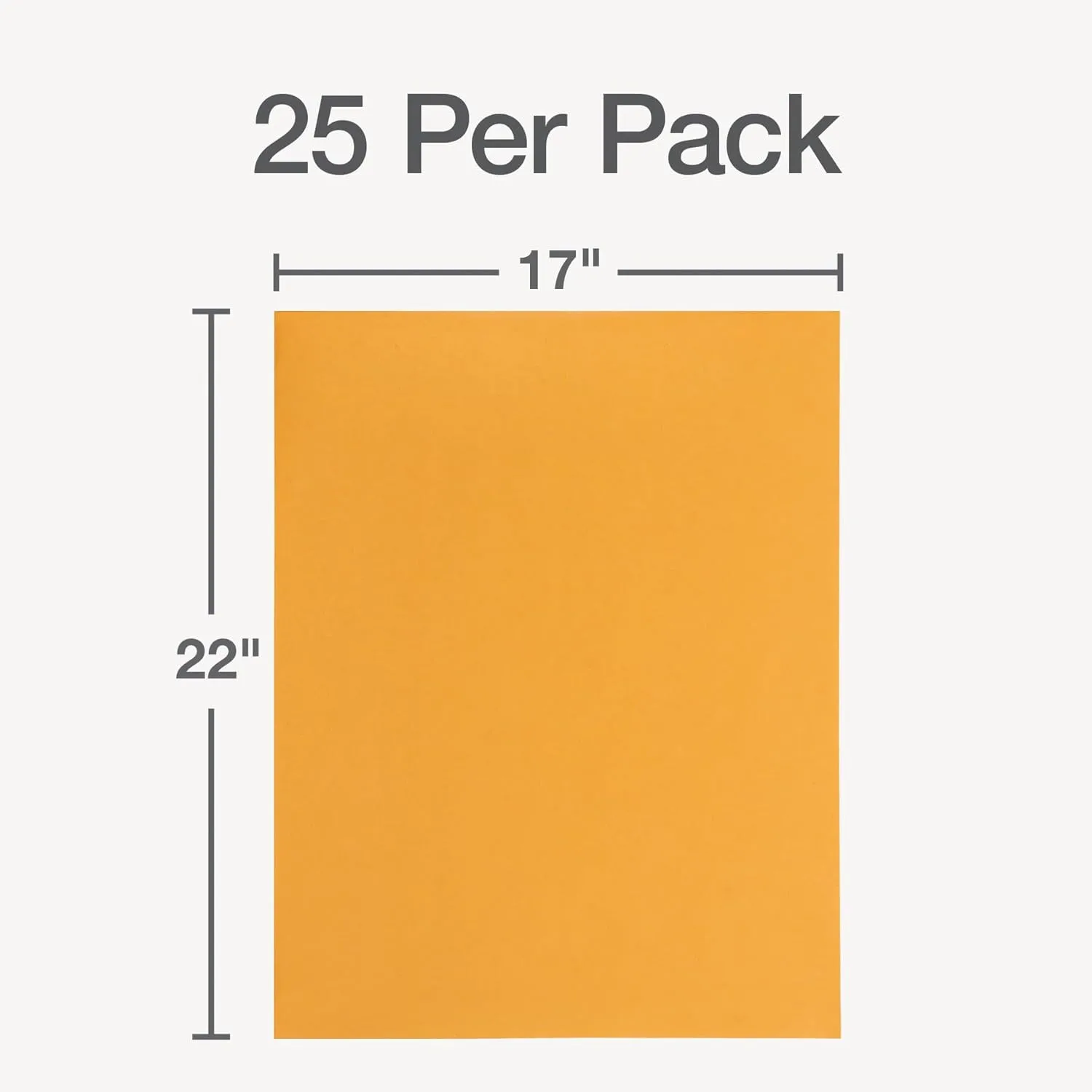 Quality Park Jumbo Kraft Envelopes, 17 x 22, Ungummed Catalog Envelopes for Storing and Organizing, 28 lb Kraft Paper, 25 per Box (QUA42356), Brown Kraft