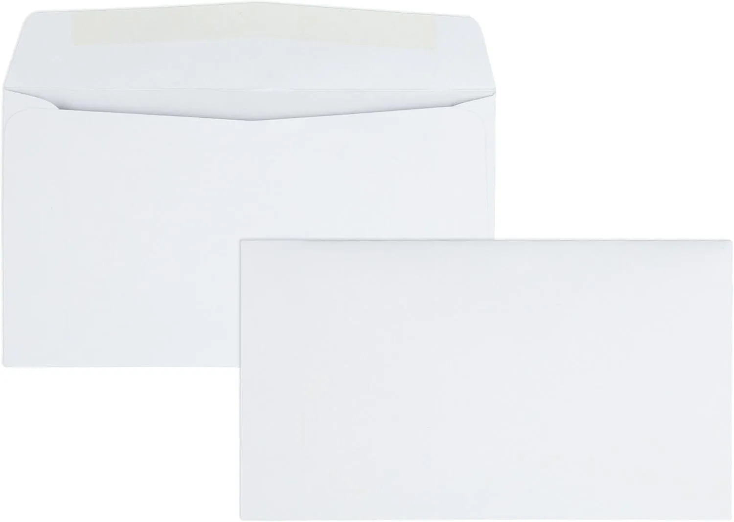 Quality Park #6-3/4 Business Envelopes, Gummed Flap, 24 lb White Wove, 3-5/8 x 6-1/2, 500/Box