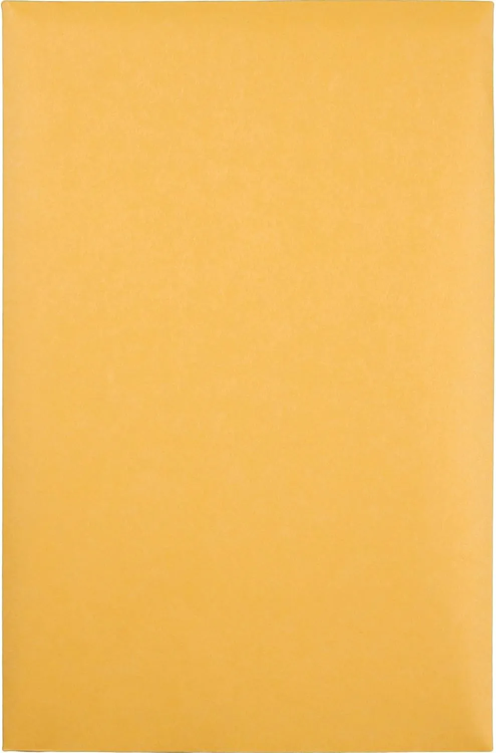 Quality Park Catalog Mailing Envelopes, 6 x 9 Envelopes, Gummed, Heavy 28 lb. Kraft Paper, Greeting Card Size, For Mailing, Organizing and Storage, 100 per Box (QUA40767)