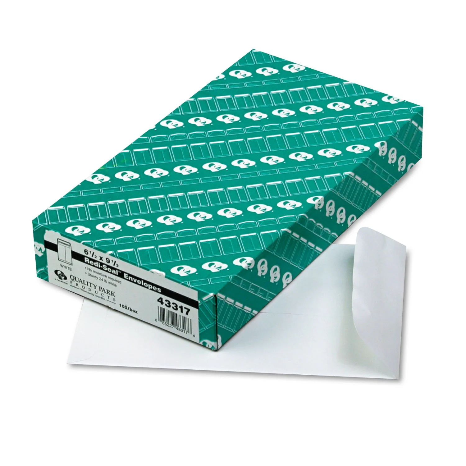 Quality Park 6-1/2 x 9-1/2 Catalog Mailing Envelopes, Redi-Seal Self Seal Envelope Closure, 28 lb White Wove Paper, 100/ Box (QUA43317) One Size