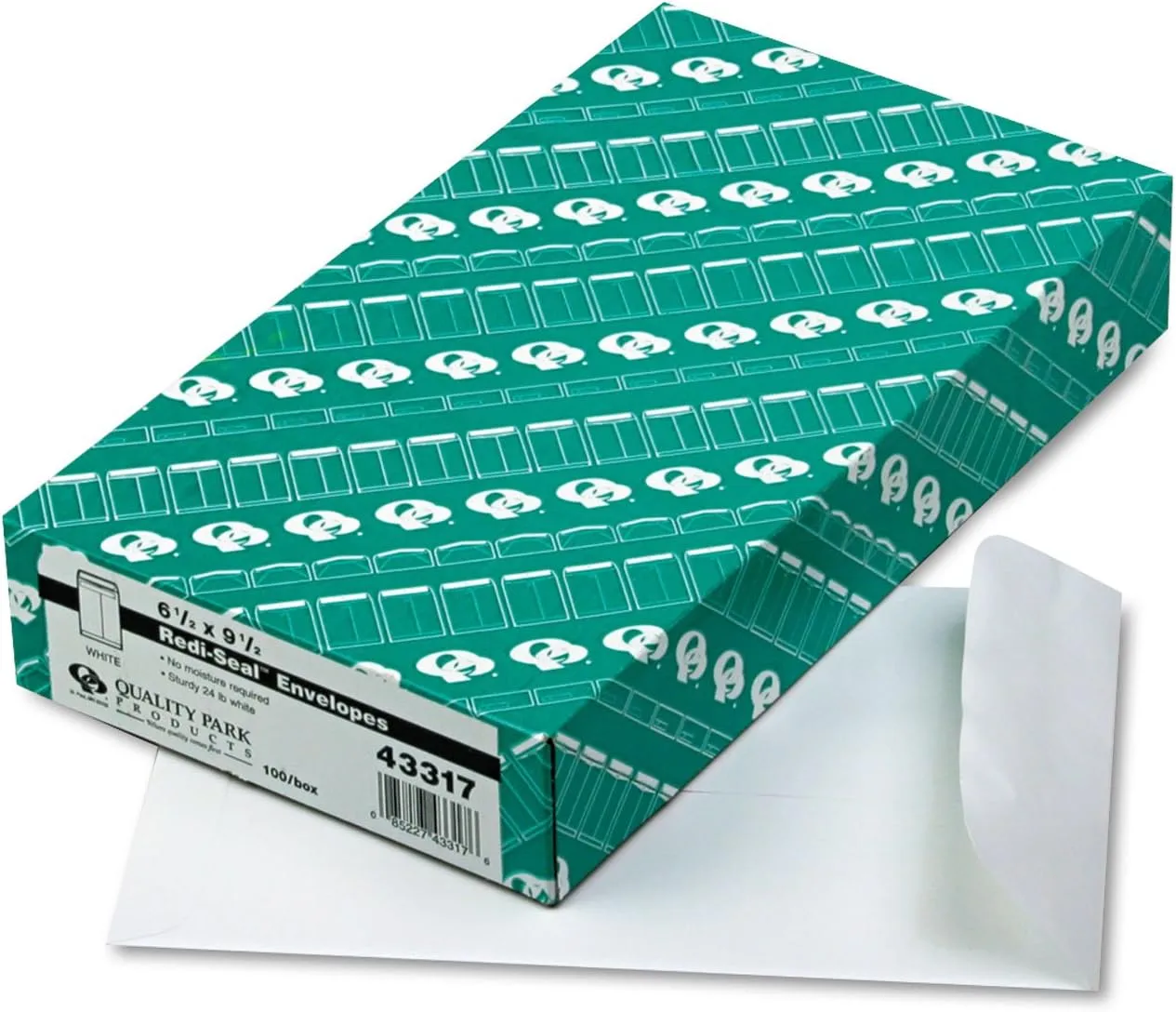 Quality Park 6-1/2 x 9-1/2 Catalog Mailing Envelopes, Redi-Seal Self Seal Envelope Closure, 28 lb White Wove Paper, 100/ Box (QUA43317) One Size