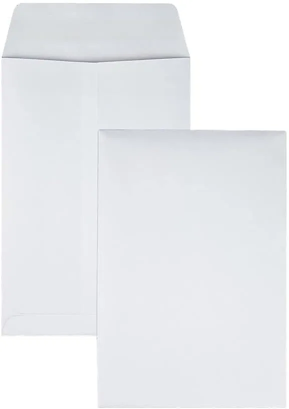 Quality Park 6-1/2 x 9-1/2 Catalog Mailing Envelopes, Redi-Seal Self Seal Envelope Closure, 28 lb White Wove Paper, 100/ Box (QUA43317) One Size