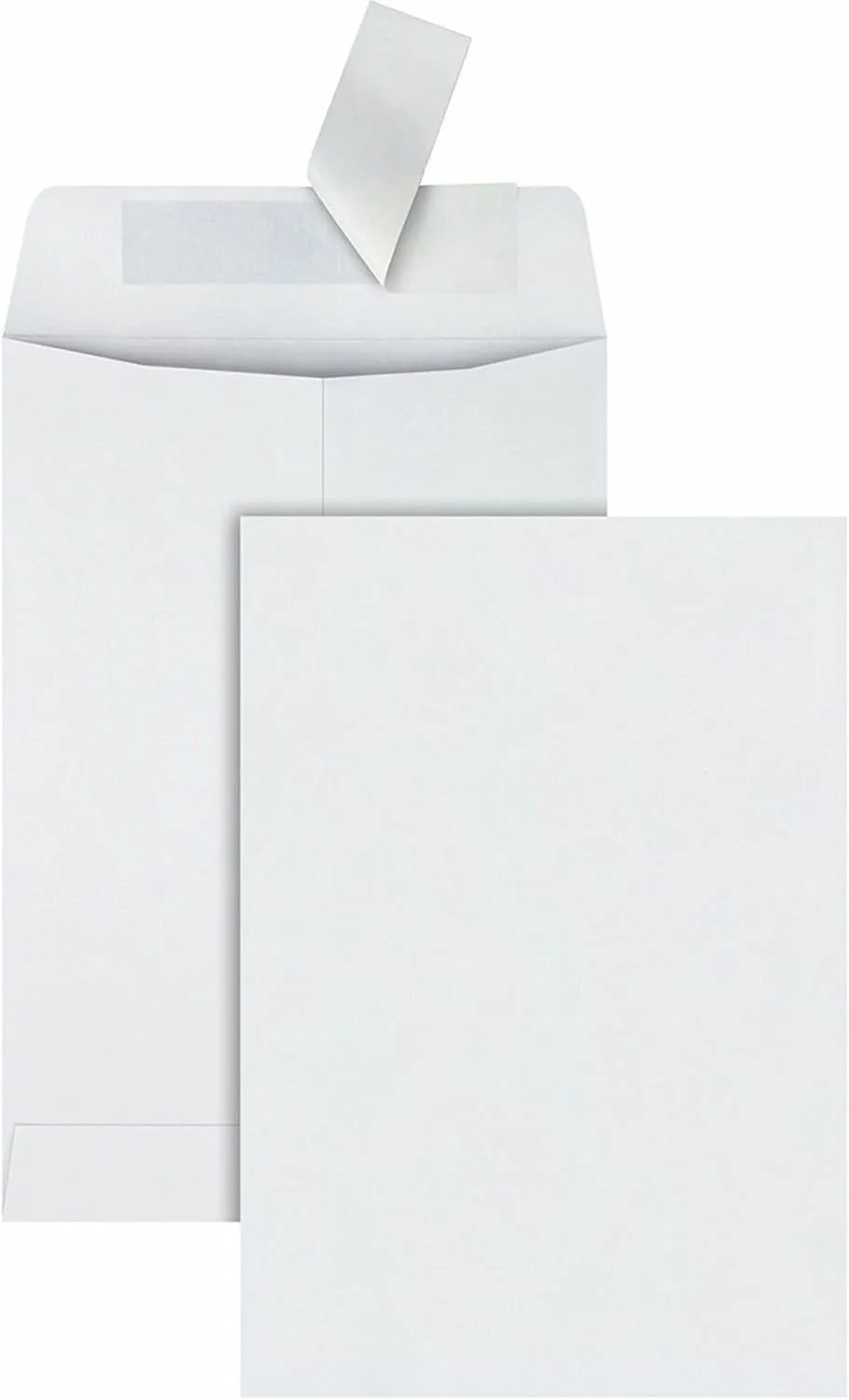 Quality Park 6-1/2 x 9-1/2 Catalog Mailing Envelopes, Redi-Strip Self Seal Closure, 28 lb White Wove Paper, 100 per Box (QUA44334)