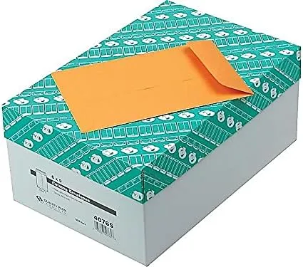 Quality Park Catalog Envelopes, Gummed Closure, 6in x 9in, Brown, 500 Count