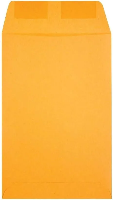 Quality Park Catalog Envelopes, Gummed Closure, 6in x 9in, Brown, 500 Count