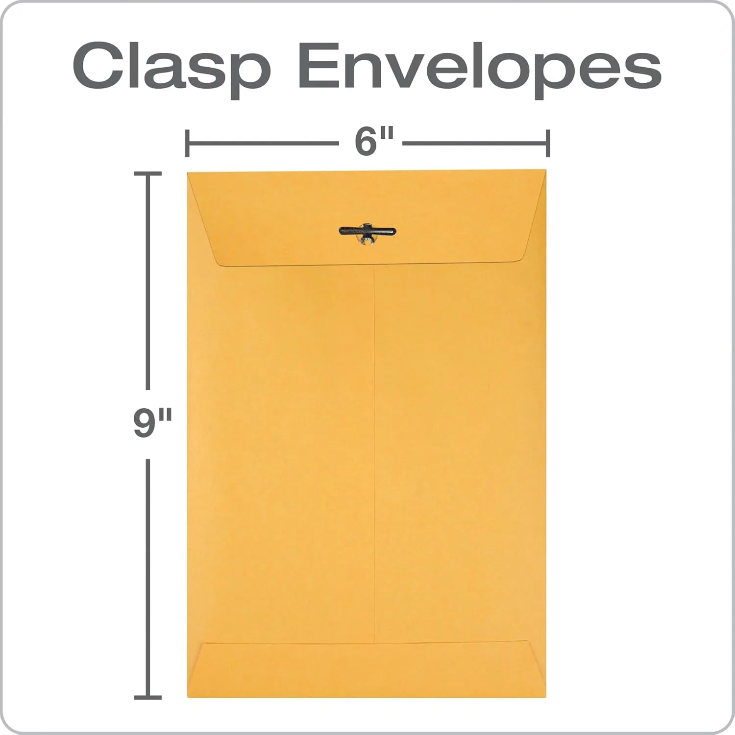 Quality Park Gummed Kraft Clasp Envelopes, 28 lb Kraft