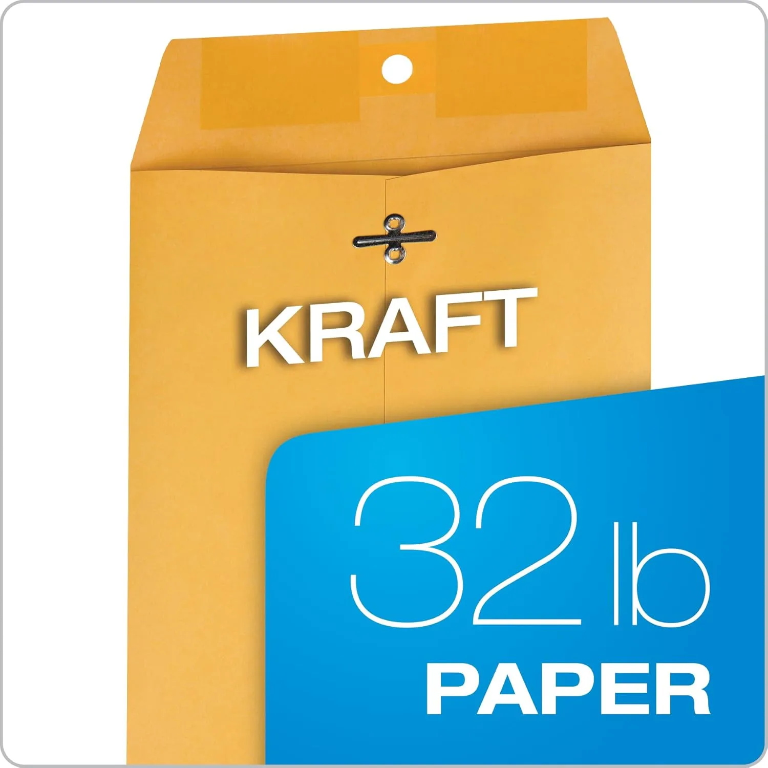 Quality Park Gummed Kraft Clasp Envelopes, 28 lb Kraft