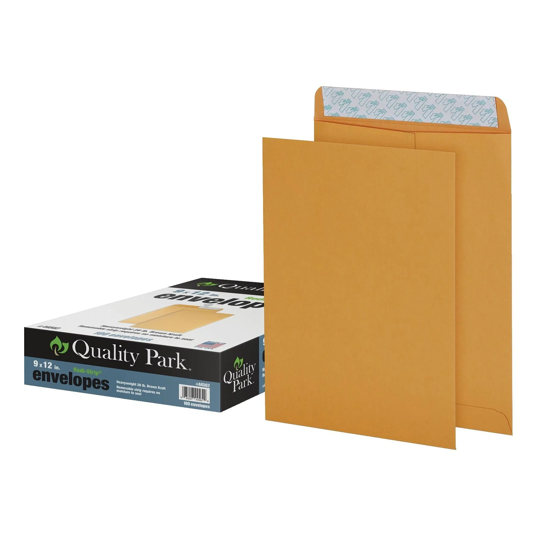 Quality Park 9 x 12 Self-Seal Catalog Envelopes, Brown Kraft, 28 lb, 100/Box