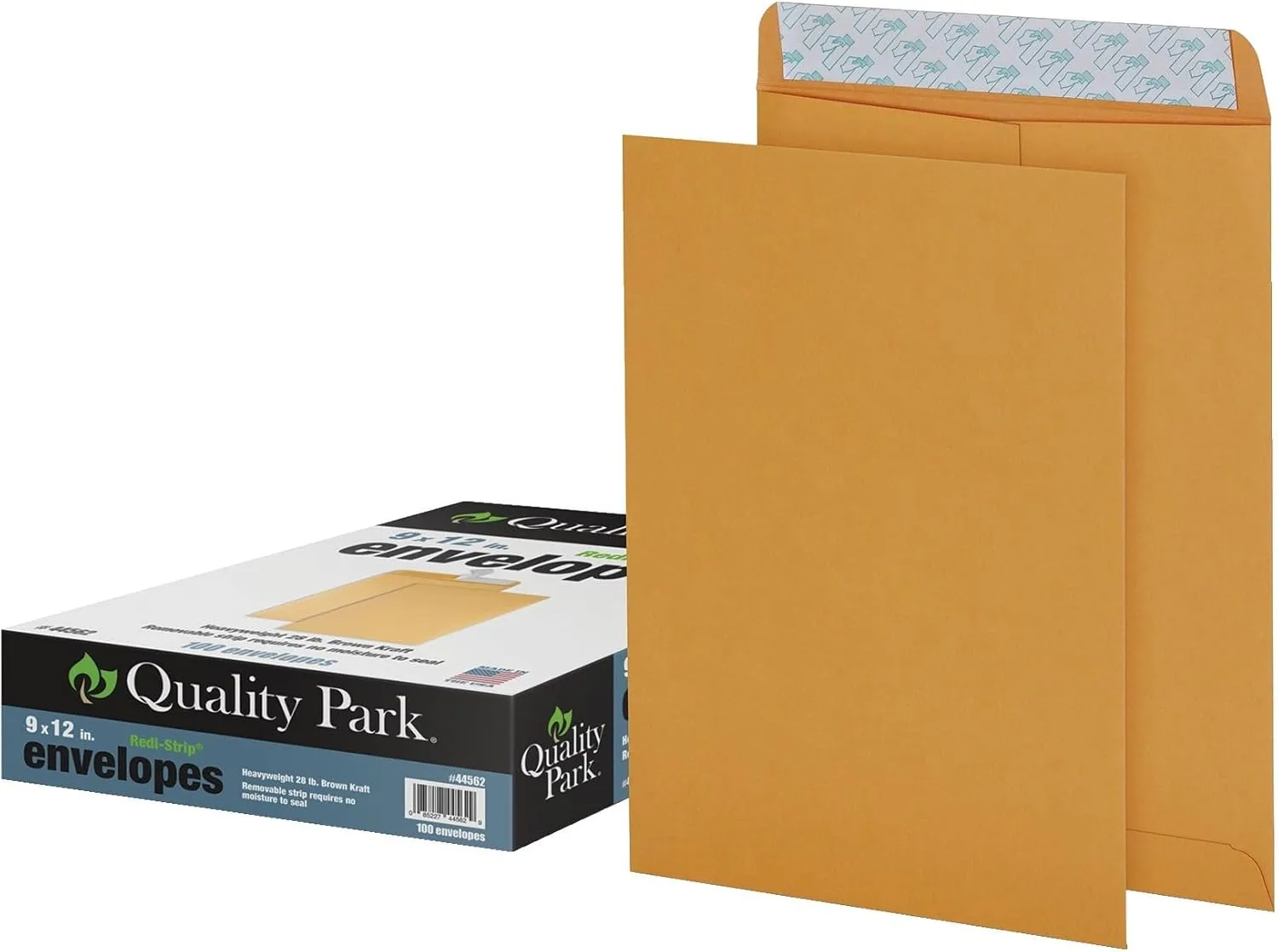 Quality Park 9 x 12 Self-Seal Catalog Envelopes, Brown Kraft, 28 lb, 100/Box