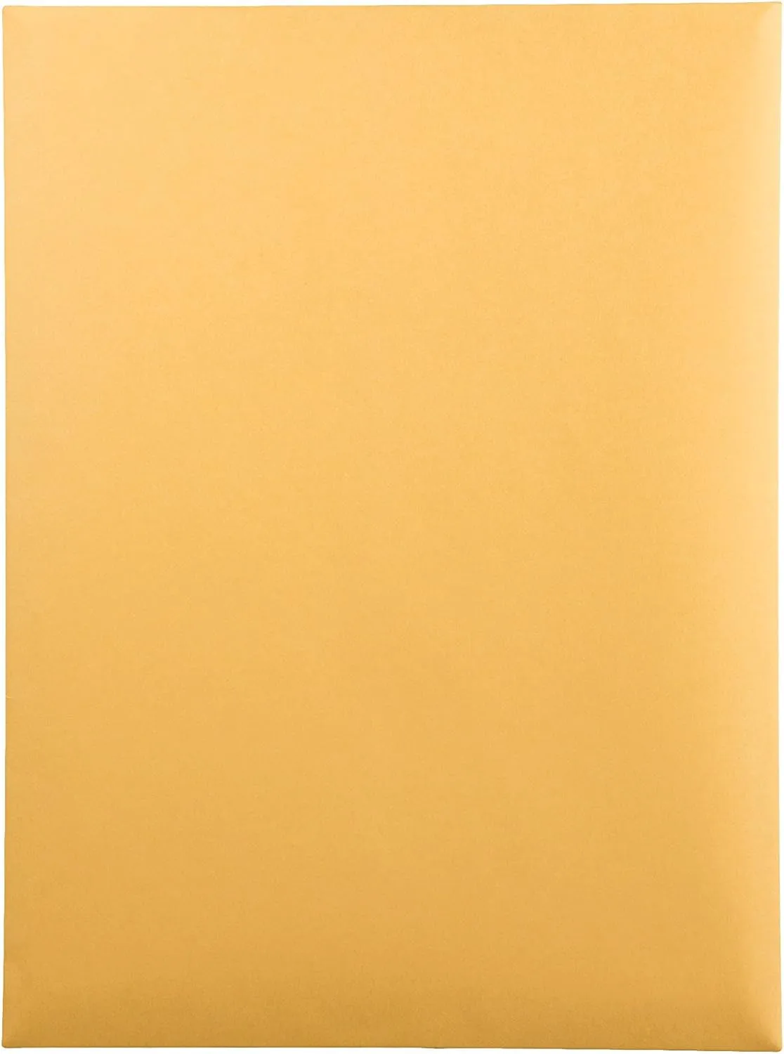 Quality Park Catalog Envelopes, 9 x 12, 28 lb Kraft, Gummed Flap, 100/Box