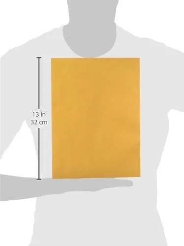 Quality Park Catalog Envelopes, 9 x 12, 28 lb Kraft, Gummed Flap, 100/Box