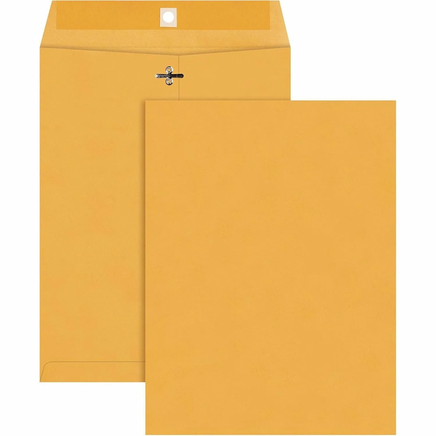 Quality Park High Bulk 9 x 12 Kraft Clasp Envelopes, Brown, 100/Box (QUA37891)