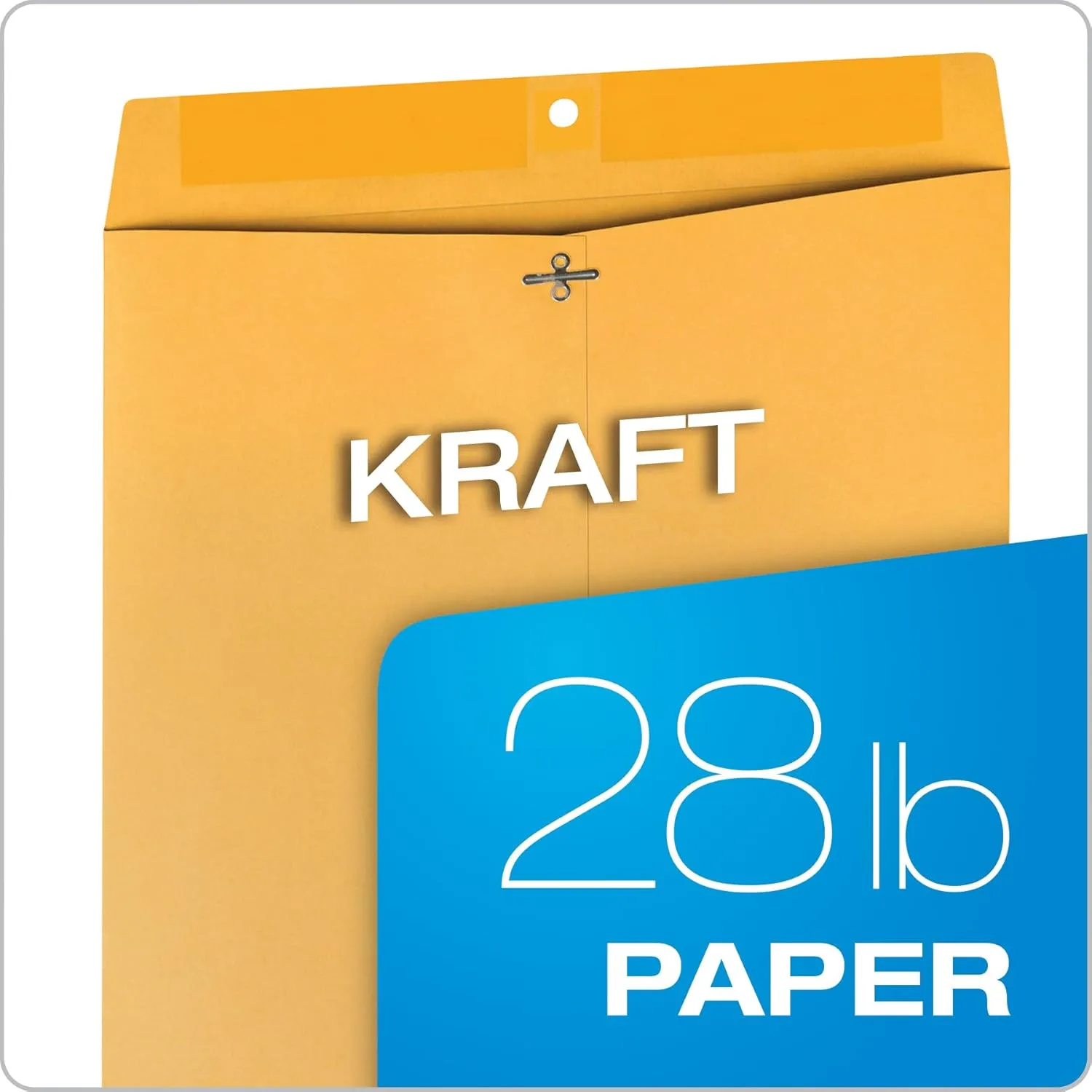 Quality Park Clasp Envelopes, 28 lb Kraft, 100/Box