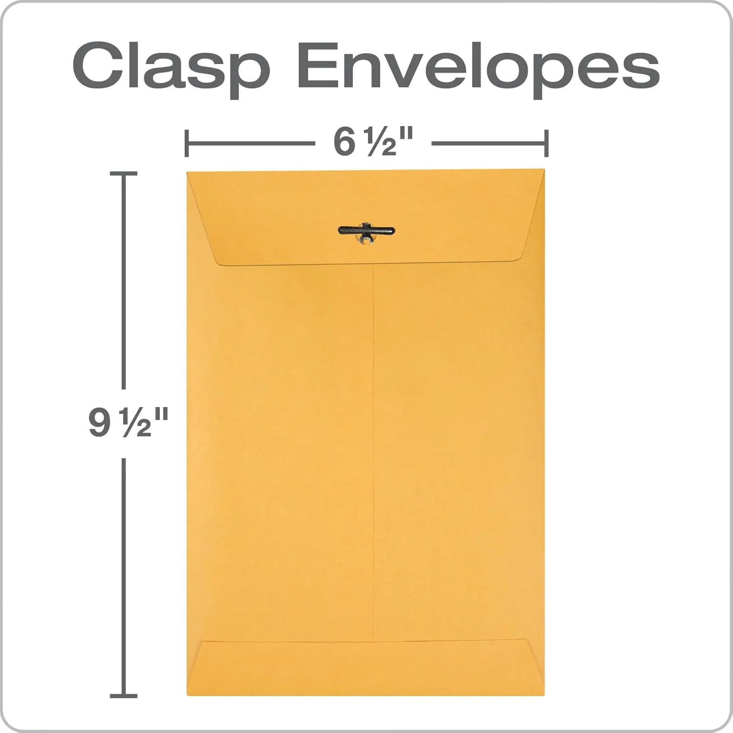Quality Park Clasp Envelopes, 6.5 x 9.5 Inch Brown Kraft, 100 Count
