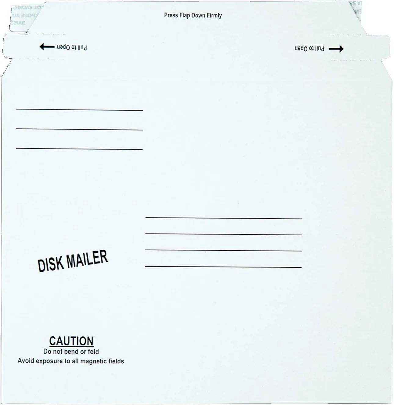 Quality Park Recycled Economy Disk Mailer, Redi-Strip, White, 7.5 x 6.06, 100 Pack (64117)