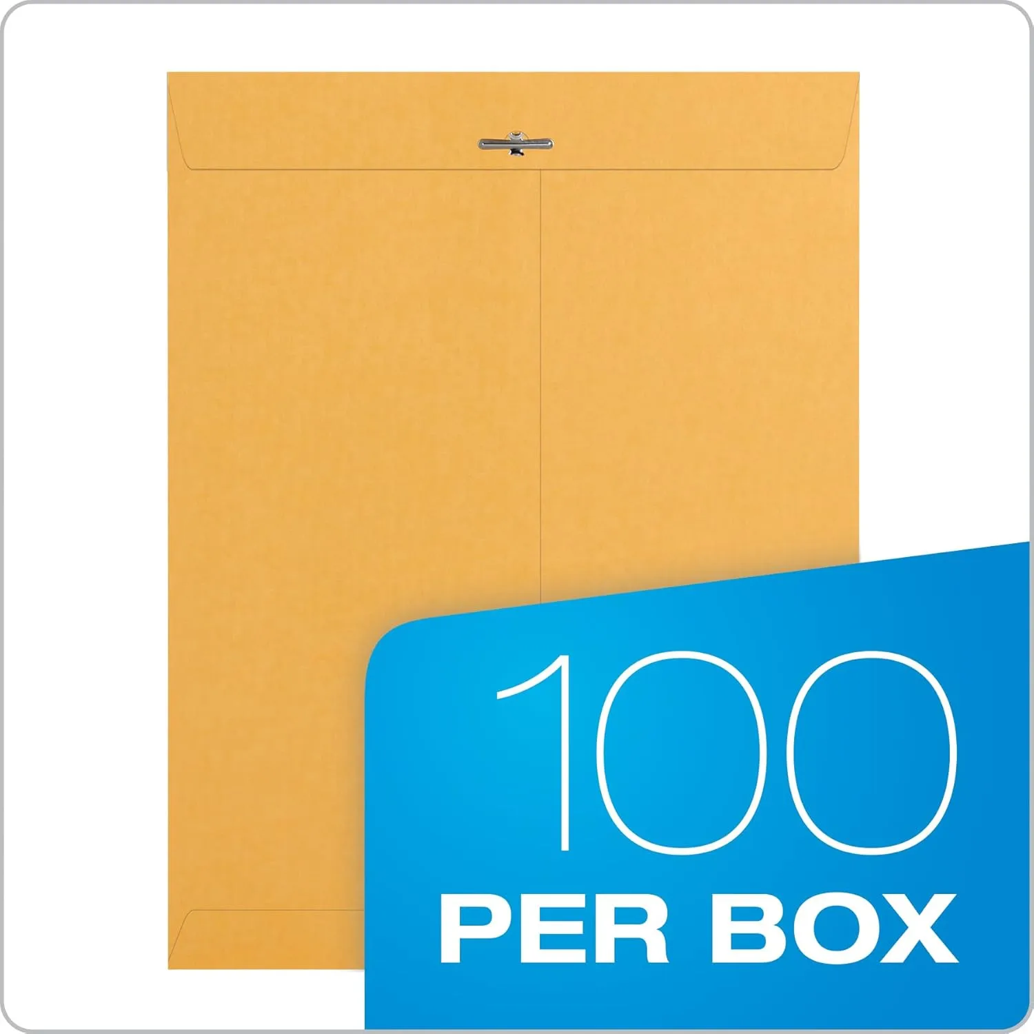 Quality Park Gummed Kraft Clasp Envelopes, 28 lb Kraft