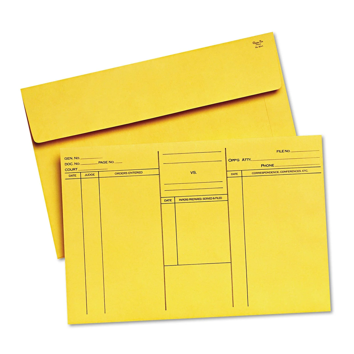 Quality Park Attorneys File Style Fold Flap Envelope - Document - 14 3/4in Width x 10in Length - Buff - 100 / Box