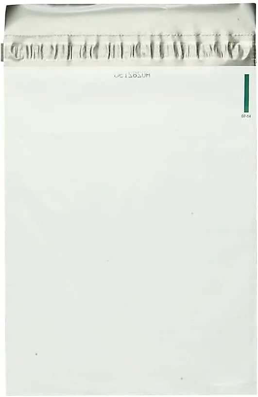 Quality Park Poly Night Deposit Bags, Self-Seal, White, 10 x 13, 100 per Pack (45228)
