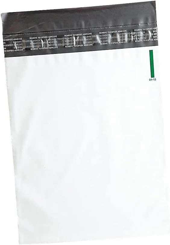 Quality Park 45224 Poly Night Deposit Bags w/Tear-Off Receipt, 8.5 x 10-1/2, Opaque, 100 Bags/Pack