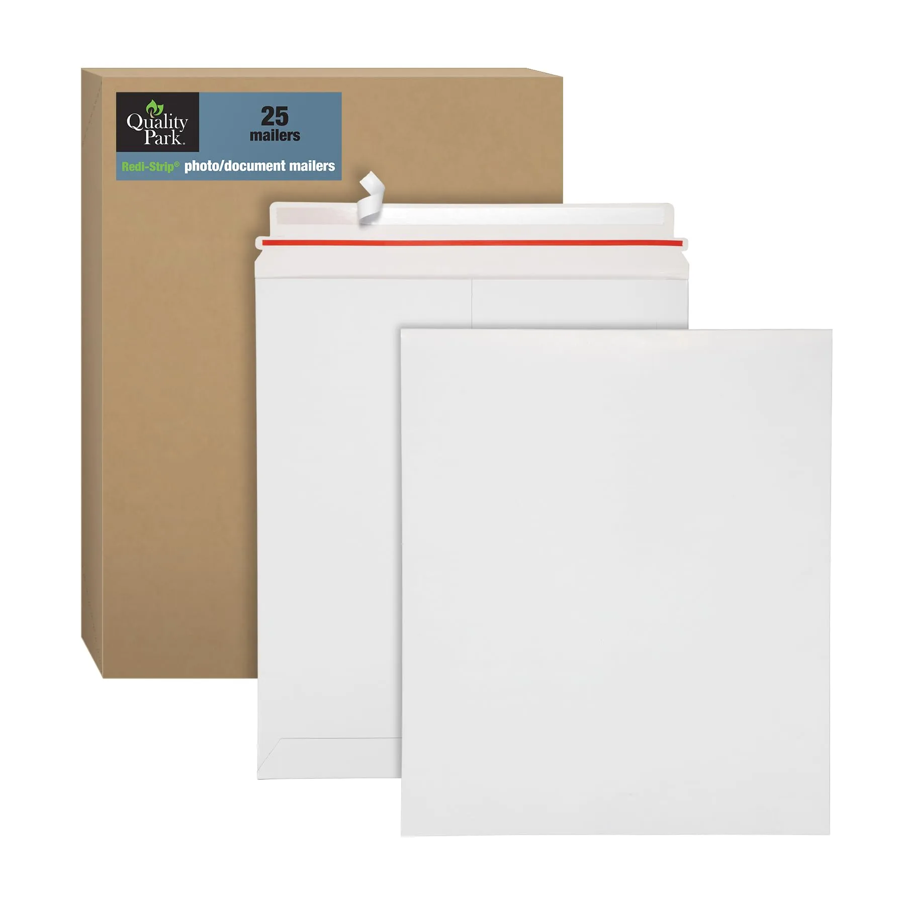 Quality Park 12-3/4 x 15 Photo Document Mailer - 25/Box, White
