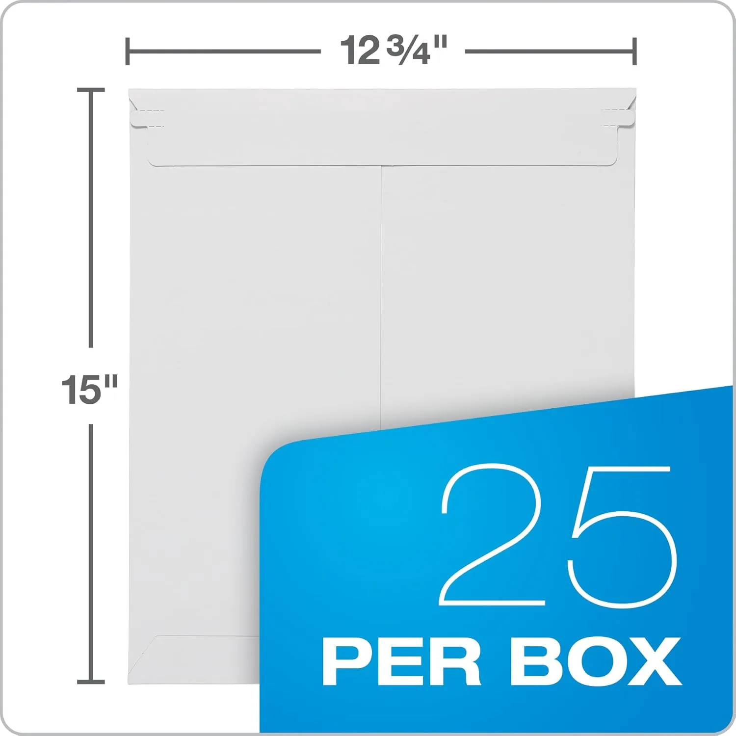 Quality Park 12-3/4 x 15 Photo Document Mailer - 25/Box, White