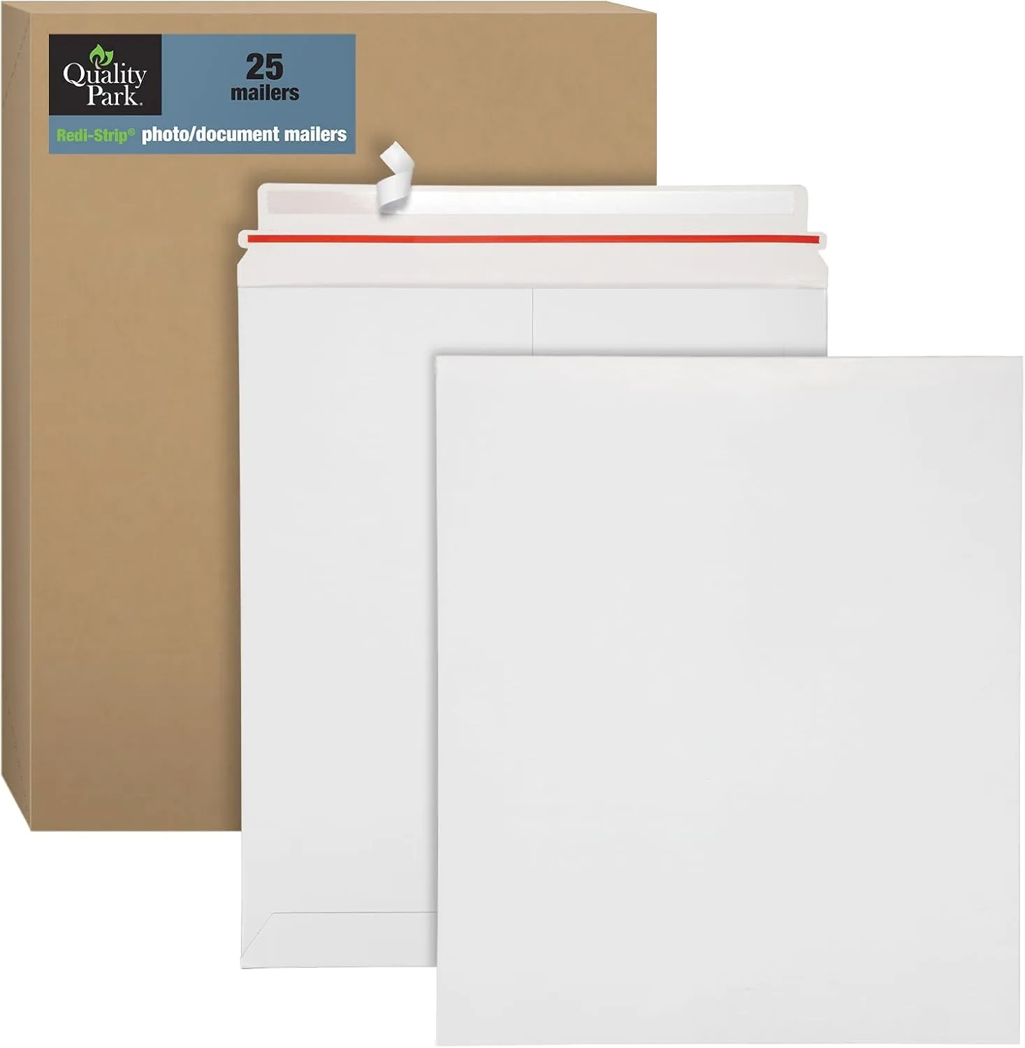 Quality Park 12-3/4 x 15 Photo Document Mailer - 25/Box, White
