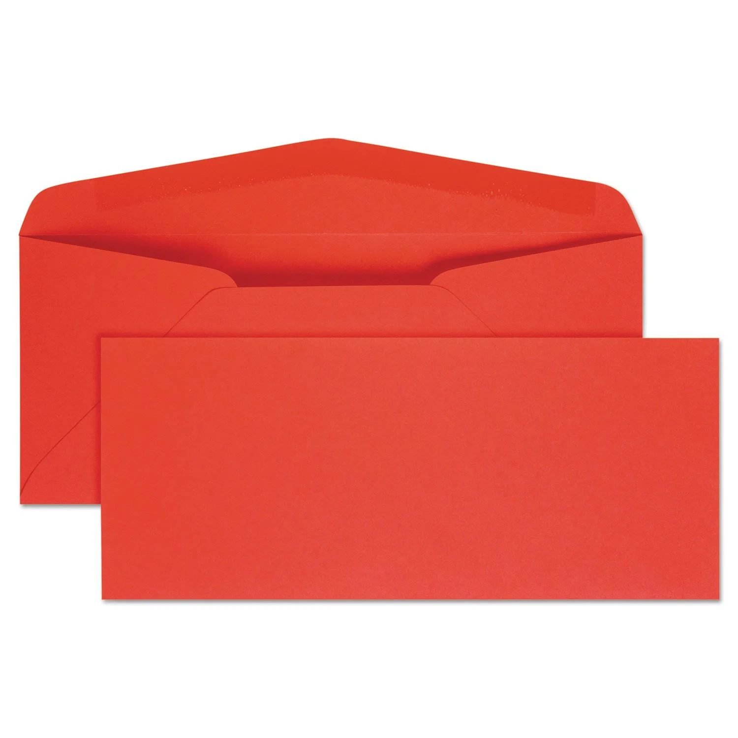 Quality Park 11134 Colored Envelope, 10, 4 1/8 x 9 1/2, Red, 25/Pack