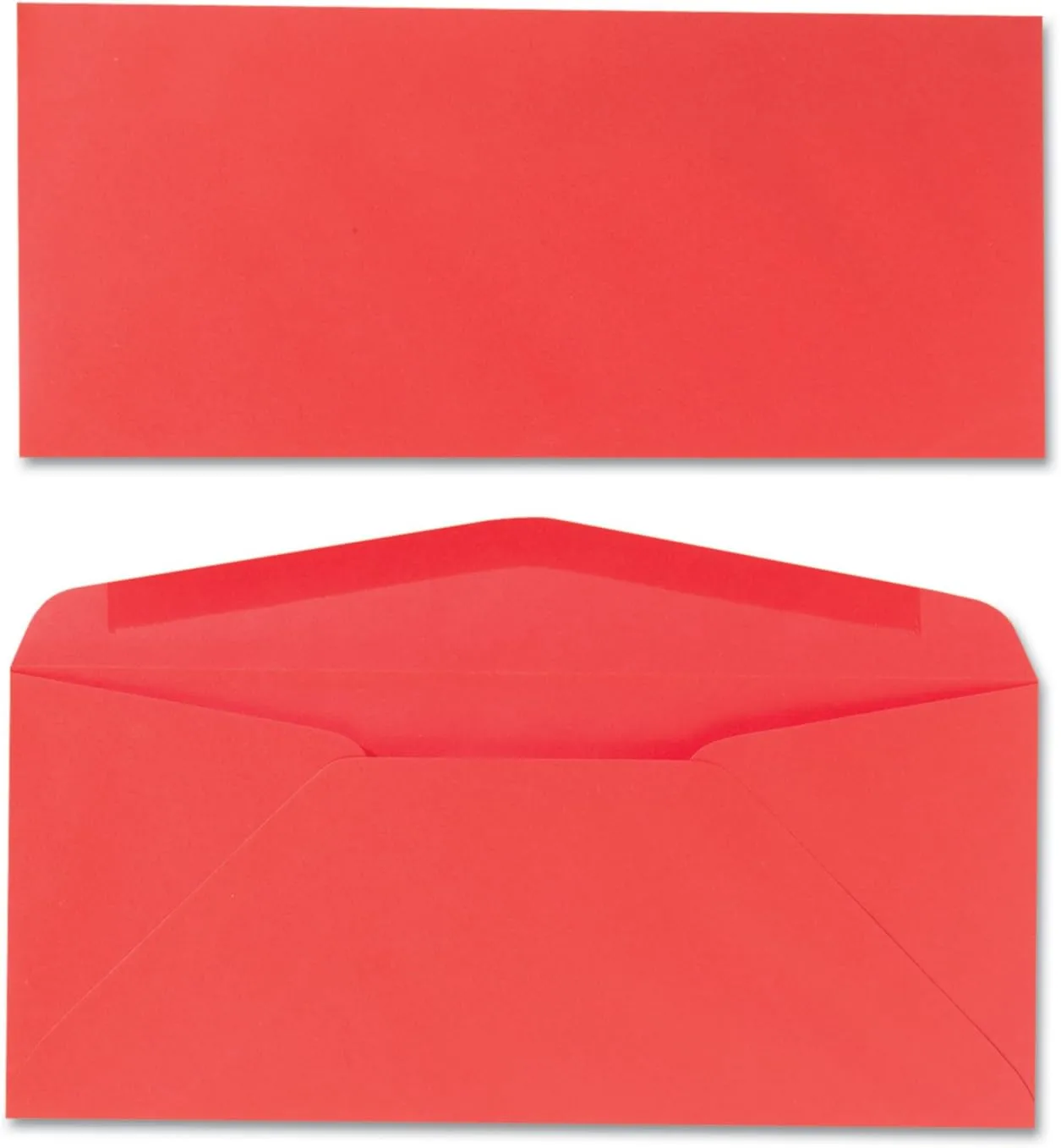 Quality Park 11134 Colored Envelope, 10, 4 1/8 x 9 1/2, Red, 25/Pack
