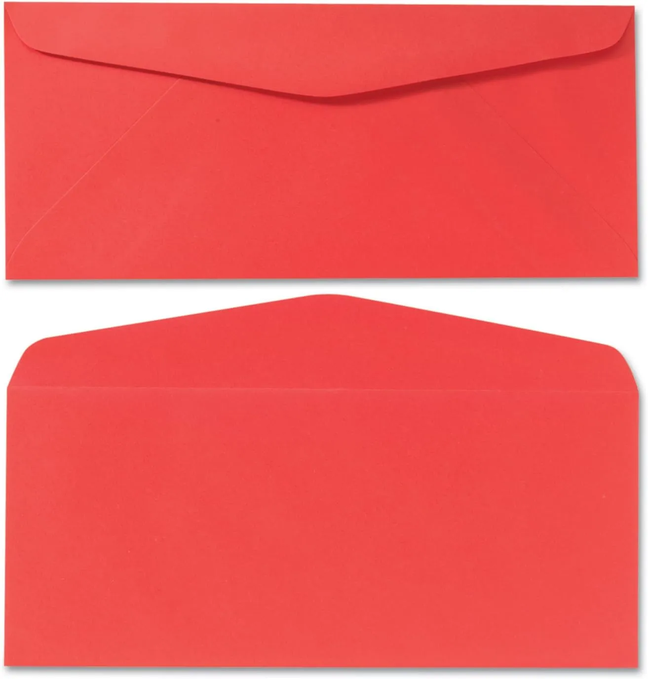 Quality Park 11134 Colored Envelope, 10, 4 1/8 x 9 1/2, Red, 25/Pack