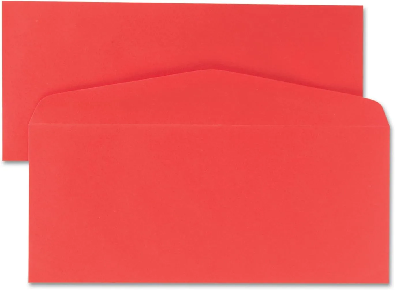 Quality Park 11134 Colored Envelope, 10, 4 1/8 x 9 1/2, Red, 25/Pack