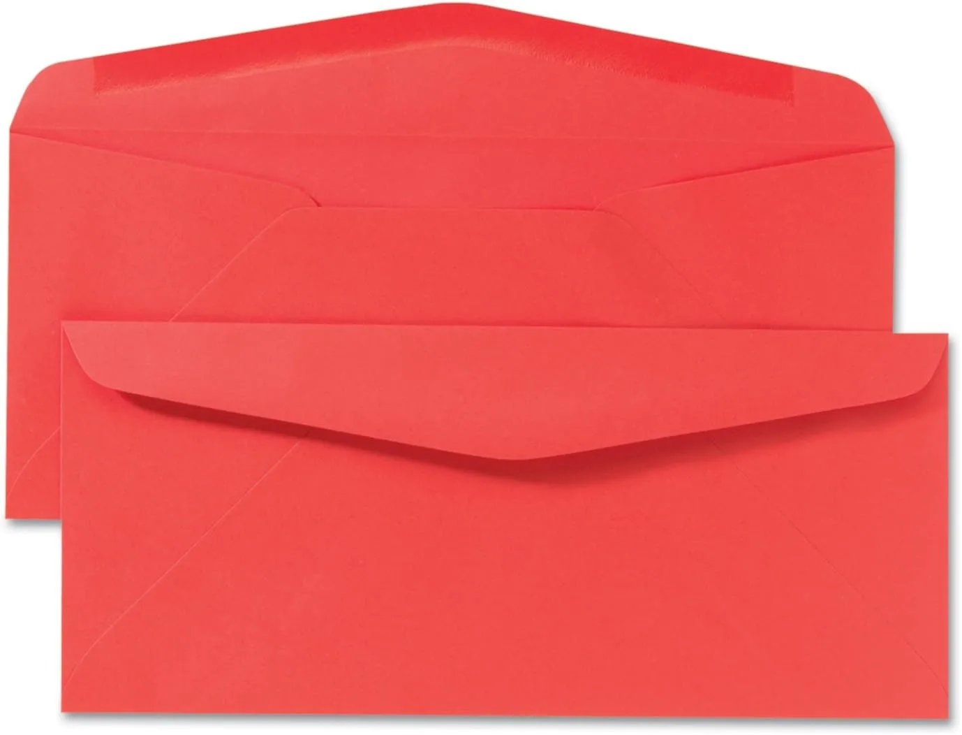 Quality Park 11134 Colored Envelope, 10, 4 1/8 x 9 1/2, Red, 25/Pack