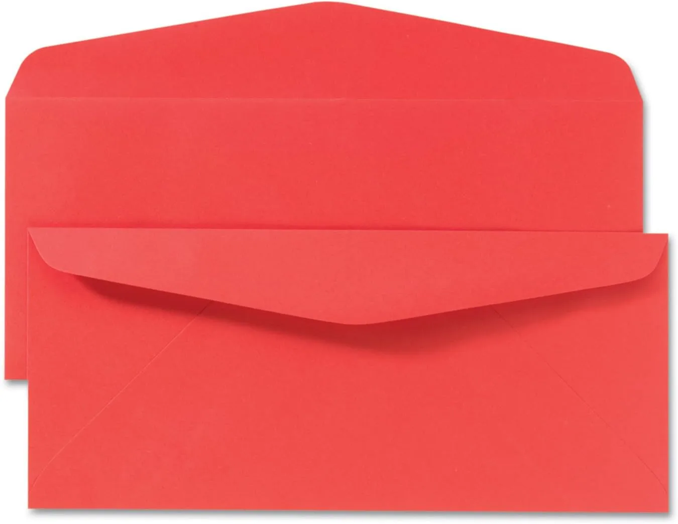 Quality Park 11134 Colored Envelope, 10, 4 1/8 x 9 1/2, Red, 25/Pack